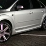 Накладки на пороги "ST" для Ford Focus 2 (5D)(2004-2011) купить недорого с доставкой в Нижневартовск